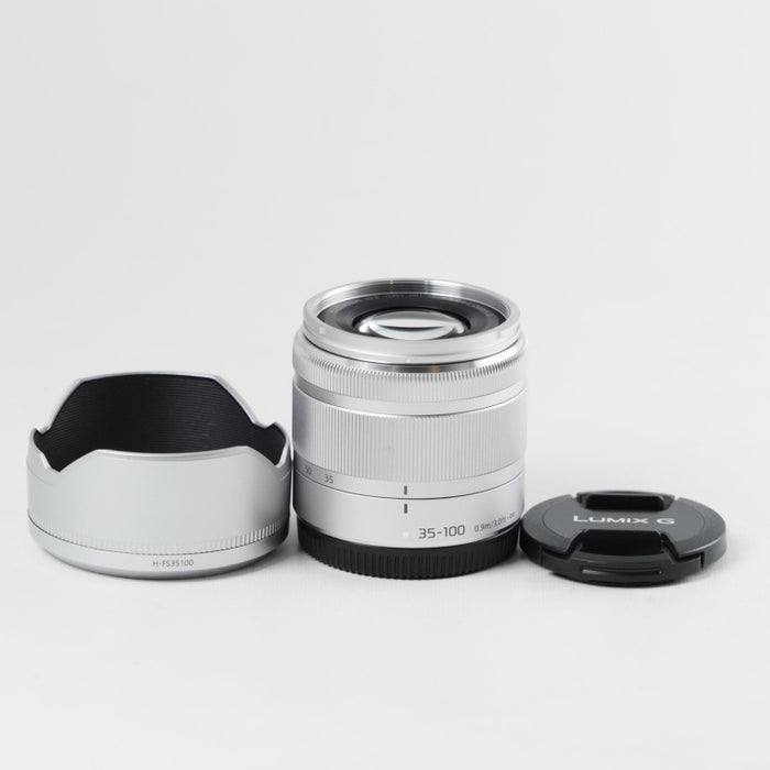 Panasonic LUMIX G VARIO 35-100mm F4.0-5.6 ASPH. MEGA O.I.S. シルバー H-FS35100-S マイクロフォーサーズ #14212