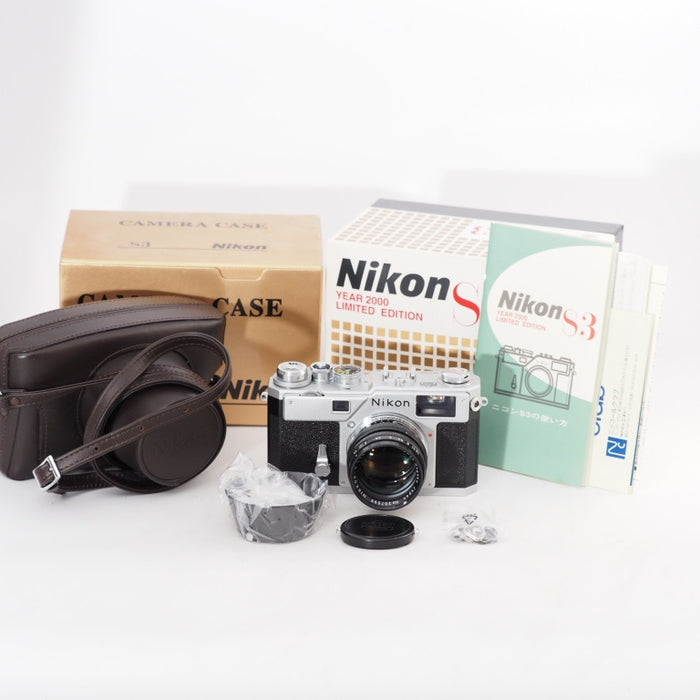 Nikon S3 シルバー Limited Edition 2000年記念モデル (NIKKOR-S 50mm F1.4 ブラック) 動作確認済 #13418