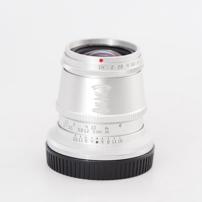 TTArtisan 17mm f/1.4 C ASPH ニコンZマウント レンズ APS-C 銘匠光学 シルバー Zfc Z50などに対応（35mm判換算：26mm相当）#13264