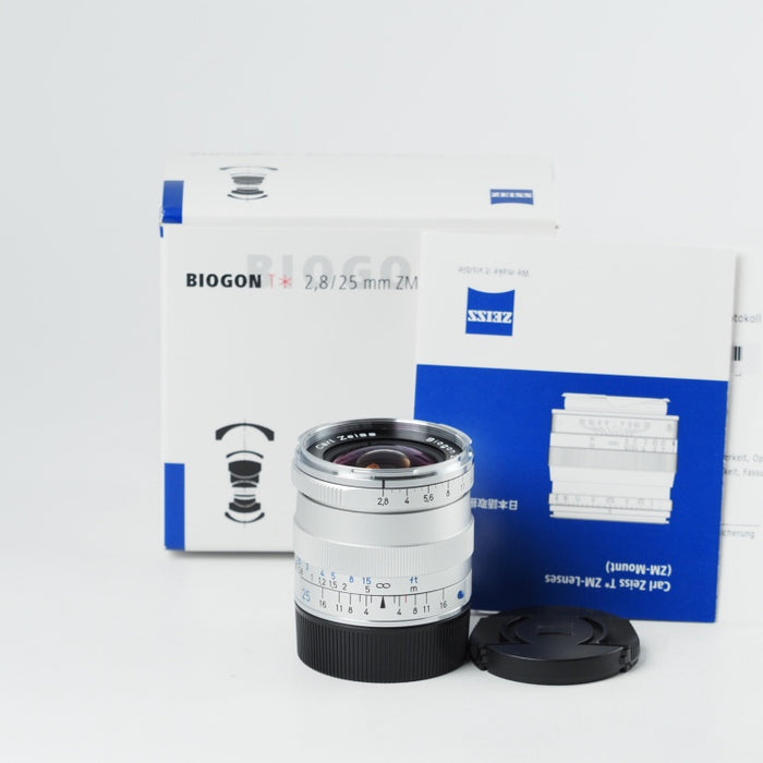 Carl Zeiss カールツァイス Biogon T*25mm f2.8 ZM SV シルバー ライカMマウント #13888