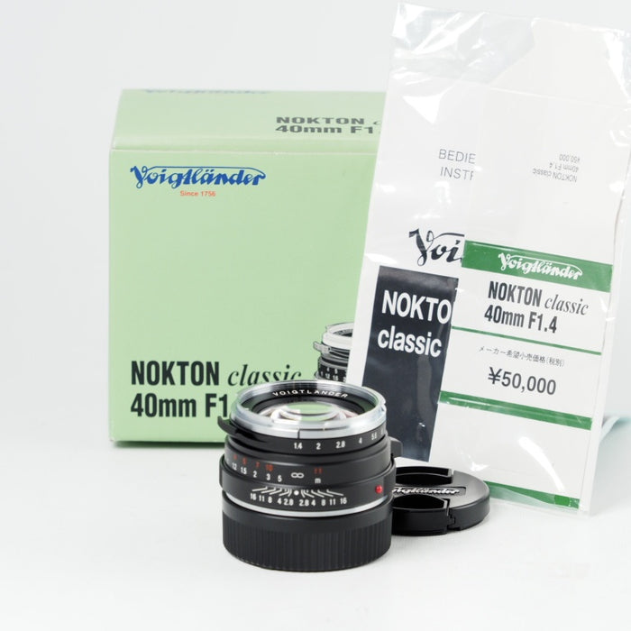 VoightLander 単焦点レンズ NOKTON classic 40mm F1.4 131507 フォクトレンダー Leica Mマウント #14513