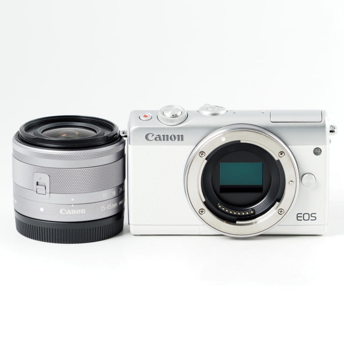 Canon ミラーレス一眼カメラ EOS M100 EF-M 15-45mm IS STM レンズキット ホワイト #14267