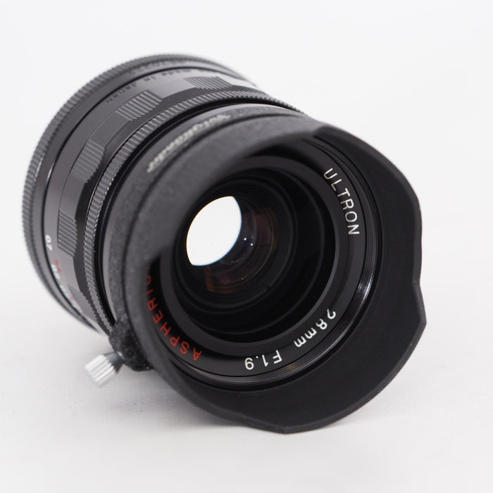 Voigtlander フォクトレンダー コシナ Ultron ウルトロン 28mm F1.9 ブラックペイント Leica L39 ライカ Lマウント #13467