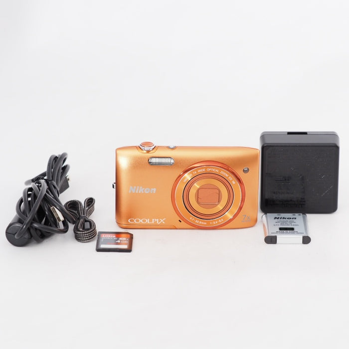Nikon デジタルカメラ COOLPIX S3500 光学7倍ズーム 有効画素数 2005万画素 アプリコットオレンジ S3500OR #13126