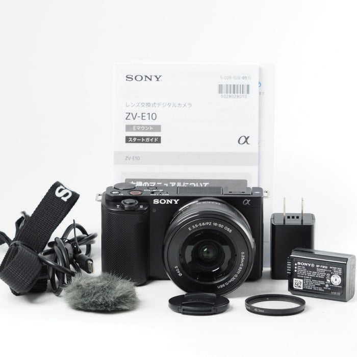 SONY ソニー ZV-E10 パワーズームレンズキット (同梱レンズ:SELP1650) ブラック ZV-E10K BQ レンズ交換式 APS-C E10K #14113