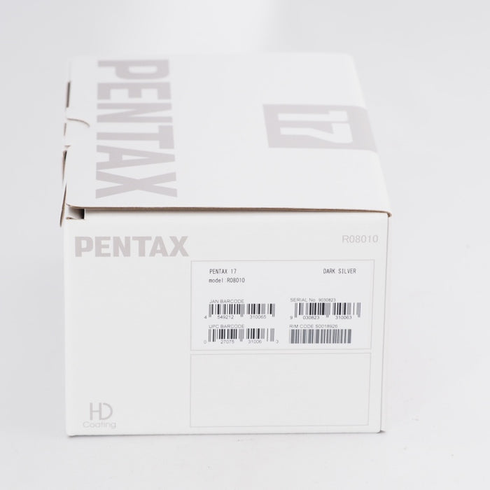 PENTAX17 ペンタックス 17 フィルムコンパクトカメラ ハーフサイズフォーマット ダークシルバー 18926 #10940【未使用品】