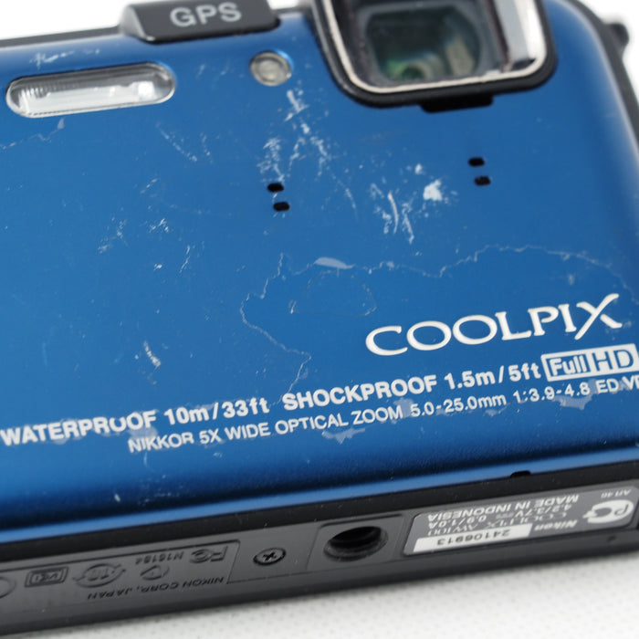 Nikon デジタルカメラ COOLPIX AW100 オーシャンブルー AW100BL #15792