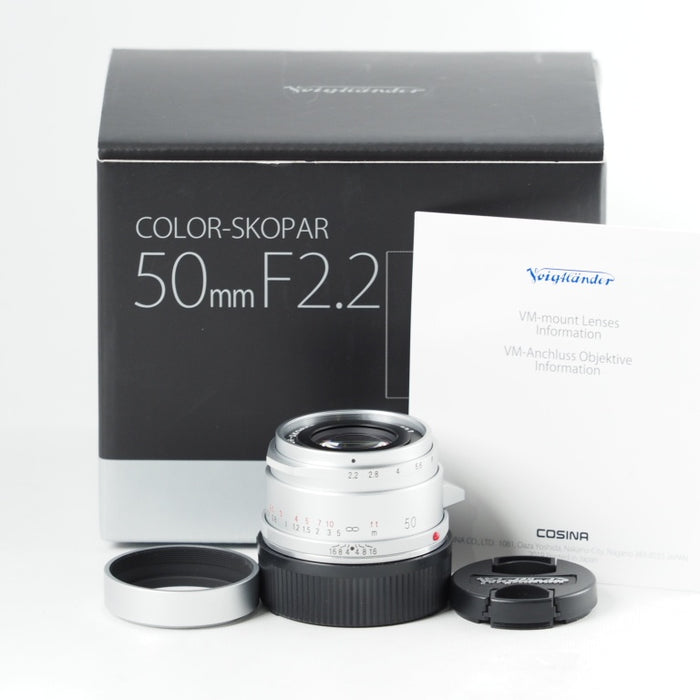 Voigtlander フォクトレンダー COLOR-SKOPAR 50mm F2.2 VM シルバー 単焦点 標準レンズ マニュアルフォーカス ライカ Mマウント #14152