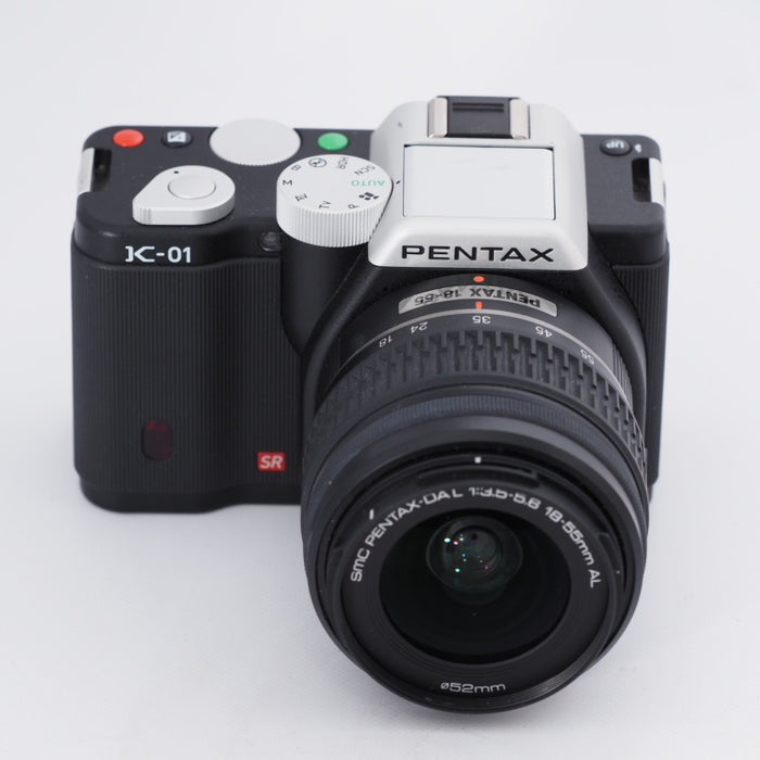 PENTAX ペンタックス ミラーレス一眼カメラ K-01 18-55mm ズームレンズキット ブラック/ブラック K-01ZK BK/BK #10576