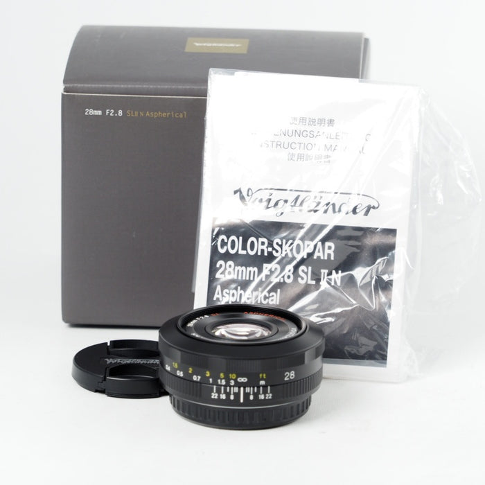 COSINA Voigtlander 28mm F2.8 Color-SKOPAR 非球面SL II Aspherical ブラック Canon EFマウント用 #14644