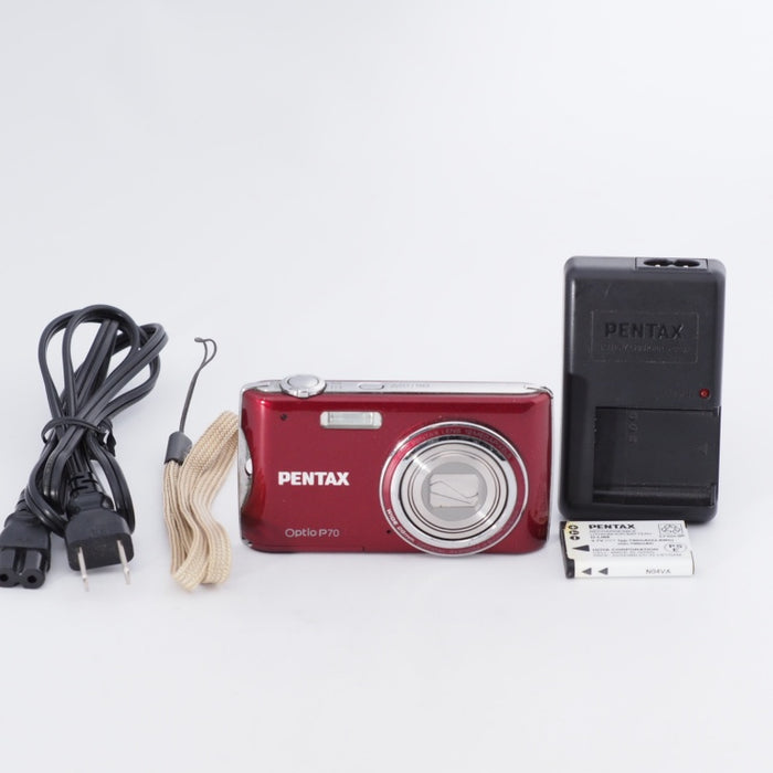 PENTAX ペンタックス OPTIO (オプティオ) P70 RED 1200万画素 光学4倍ズーム OPTIOP70RE #10266