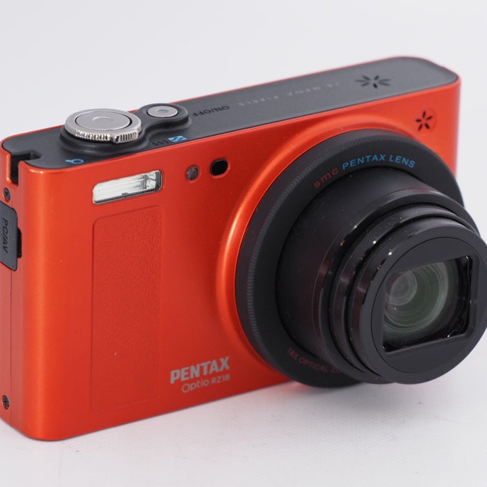 PENTAX ペンタックス コンパクトデジタルカメラ Optio RZ18 メタリックオレンジ 1600万画素 25mm 光学18倍 小型軽量 OPTIORZ18OR #10449