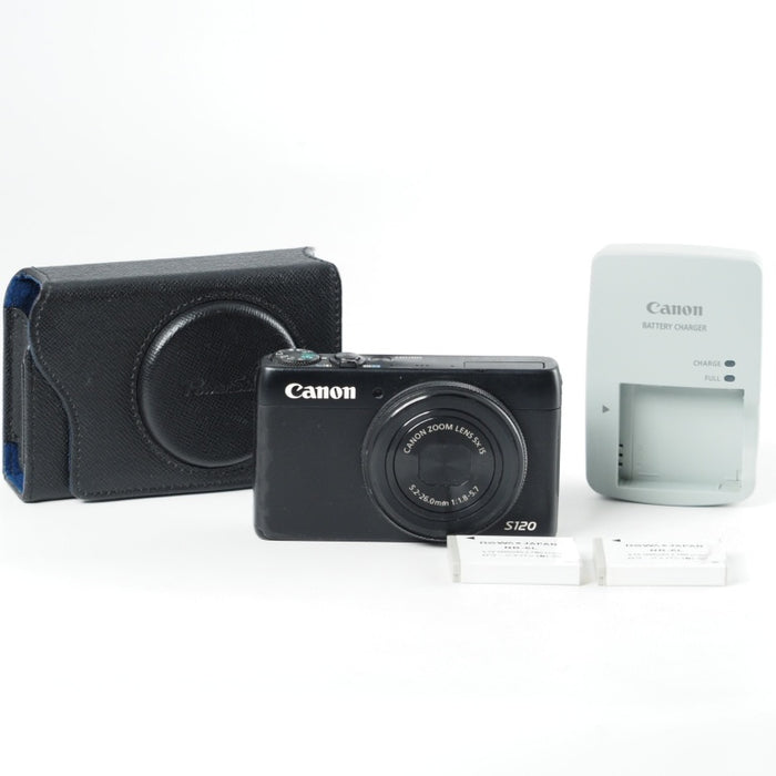 Canon キヤノン デジタルカメラ PowerShot S120 ブラック F値1.8 広角24mm 光学5倍ズーム PSS120(BK)  #13798