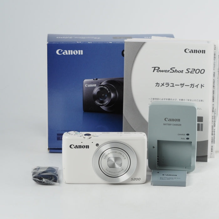 Canon デジタルカメラ PowerShot S200(ホワイト) F値2.0 広角24mm 光学5倍ズーム PSS200(WH) #13705