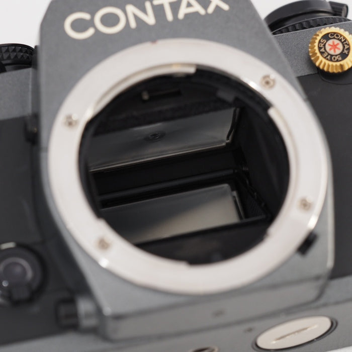 CONTAX 159MM 10周年記念 ボディ グレー ワインダー W-7 専用カラー 10周年 シンクロキャップ付属 コンタックス #13342