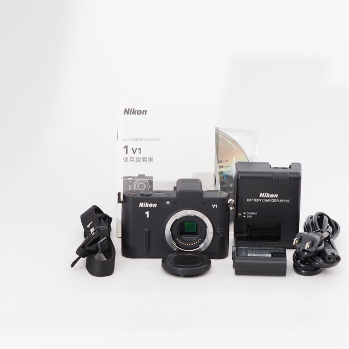 Nikon ミラーレス一眼カメラ Nikon 1 ニコンワン V1 ボディ ブラック N1 V1 BK #13052