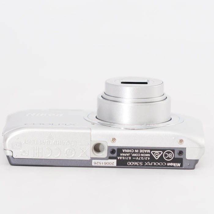 Nikon ニコン デジタルカメラ COOLPIX S3600 8倍ズーム 2005万画素 クリスタルシルバー S3600SL #13367