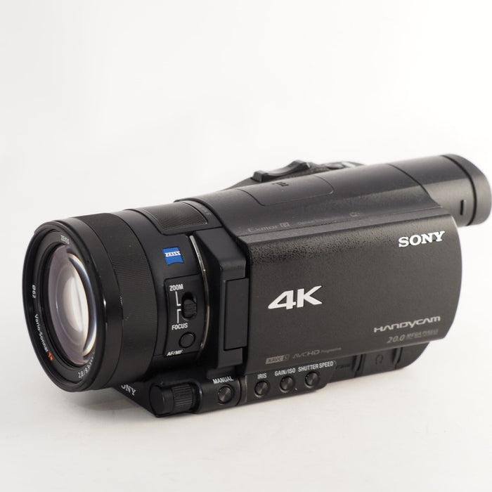 SONY ソニー ビデオカメラ Handycam FDR-AX100 4K 光学12倍 ブラック 海外言語対応モデル #13383