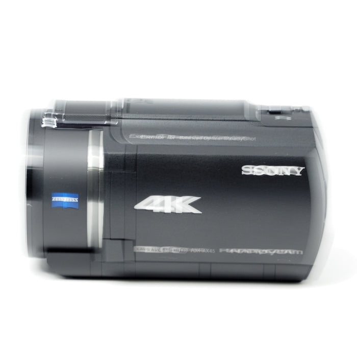 SONY ソニー 4K ビデオカメラ Handycam FDR-AX45A (2022年モデル) ブラック 内蔵メモリー64GB 光学ズーム20倍 空間光学手ブレ補正 FDR-AX45A B #14554