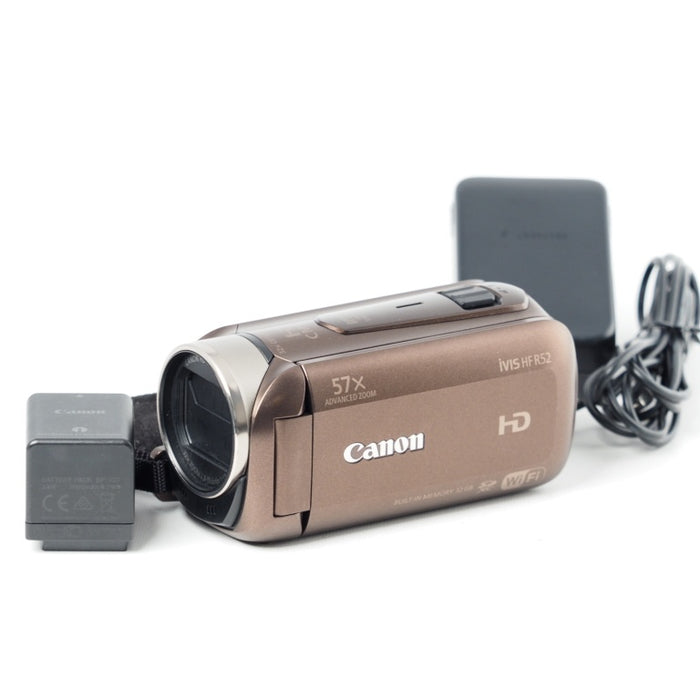 Canon デジタルビデオカメラ iVIS HF R52 ブラウン 光学32倍ズーム キヤノン IVISHFR52BR #14679