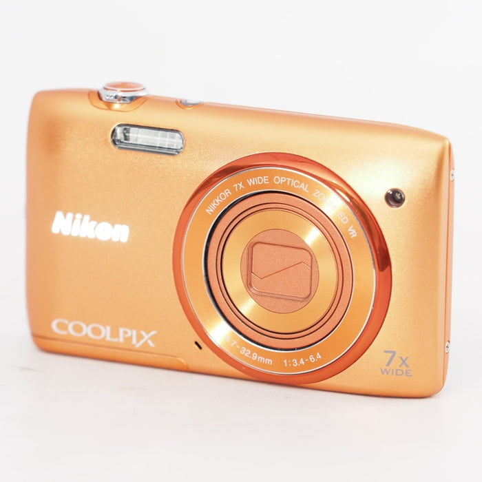 Nikon デジタルカメラ COOLPIX S3500 光学7倍ズーム 有効画素数 2005万画素 アプリコットオレンジ S3500OR #13126