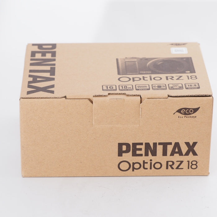 PENTAX ペンタックス デジタルカメラ Optio RZ18(パールホワイト)1600万画素 25mm 光学18倍 小型軽量 OPTIORZ18WH #11393【未使用品】