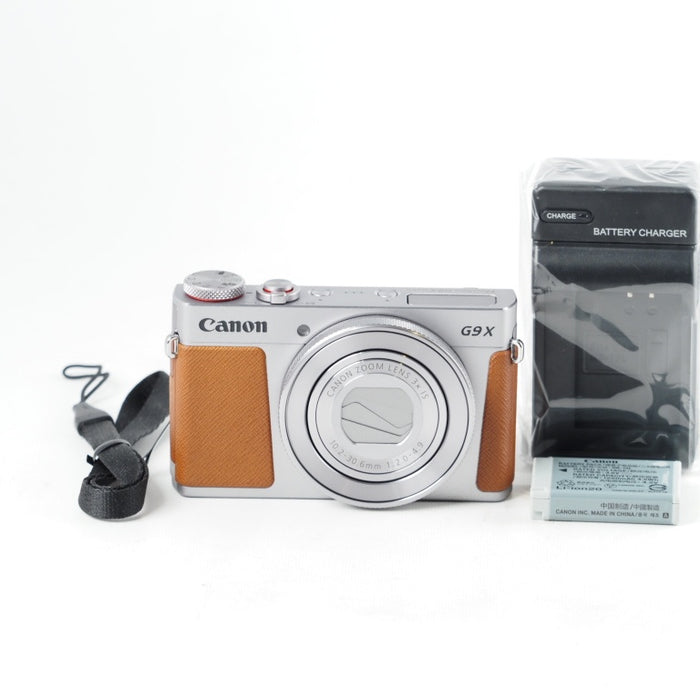 Canon コンパクトデジタルカメラ PowerShot G9 X Mark II シルバー 1.0型センサー/F2.0レンズ/光学3倍ズーム PSG9XMARKIISL #13999