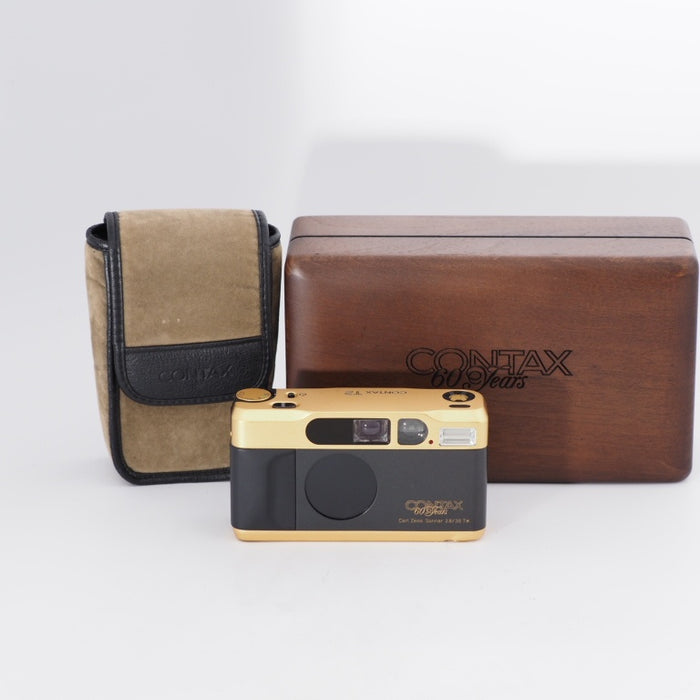 CONTAX T2 60th ゴールド 元箱 コンタックス コンパクトフィルムカメラ 60周年記念限定モデル #10703