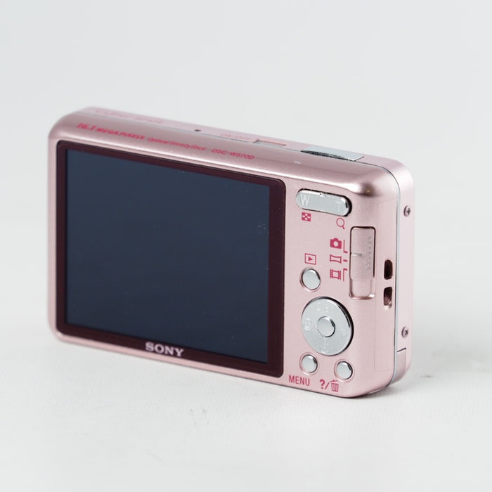 SONY Cyber-shot DSC-W570D レース柄 ピンク 1610万画素 CCD ソニー コンパクトデジタルカメラ #14641