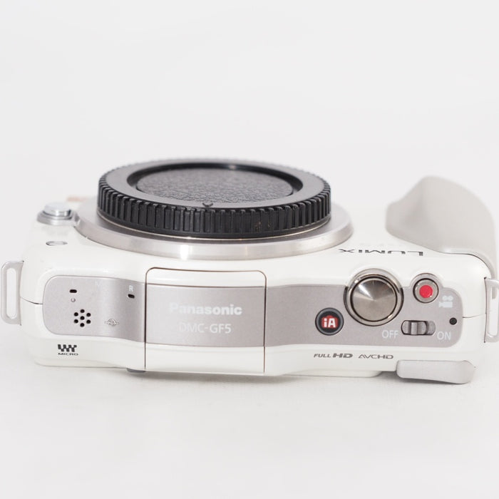 Panasonic パナソニック ミラーレス一眼カメラ ルミックス GF5 ボディ 1210万画素 シェルホワイト LUMIX DMC-GF5-W #13445