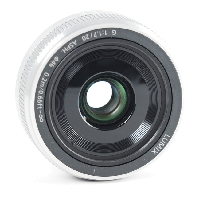 Panasonic パナソニック 単焦点レンズ マイクロフォーサーズ用 ルミックス G 20mm/F1.7 II ASPH. シルバー H-H020A-S #13752