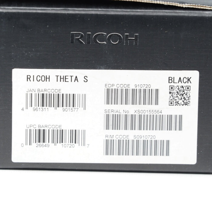 RICOH THETA S ブラック 360度全天球カメラ 360° Full HD 30fps 910720 #15177