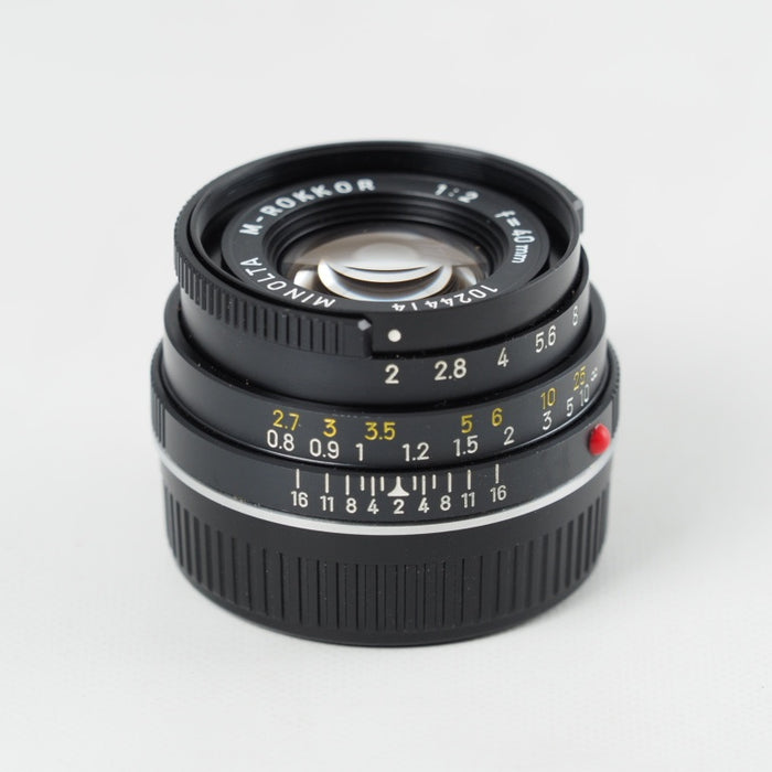 MINOLTA ミノルタ M-ROKKOR 40mm f/2 Lens Leica Mマウント CL CLE #13663