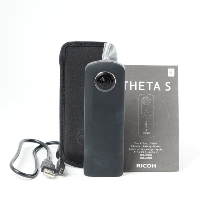 RICOH THETA S ブラック 360度全天球カメラ 360° Full HD 30fps リコー シータ #14435
