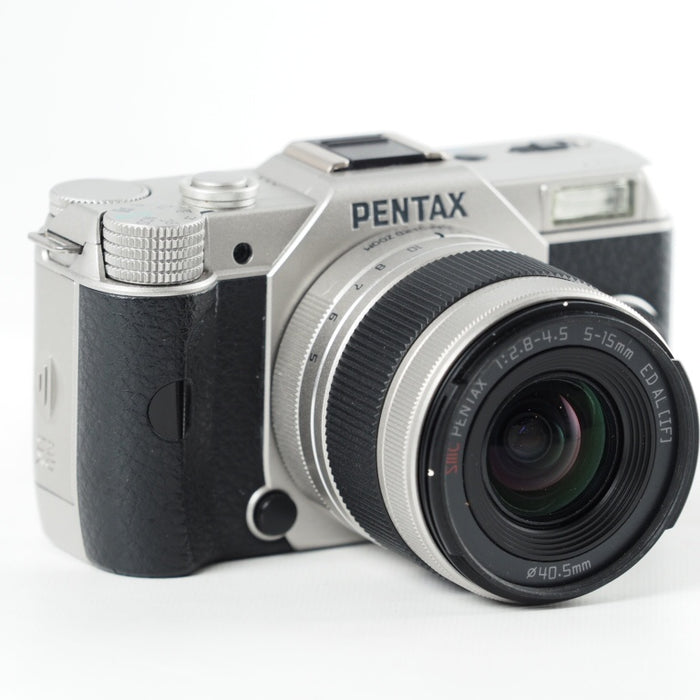 PENTAX ミラーレス一眼 Q7 ダブルズームキット シルバー [標準ズーム 02 STANDARD ZOOM ・望遠ズーム 06 TELEPHOTO ZOOM]  Q7 SILVER WZOOM KIT 11533 #13835
