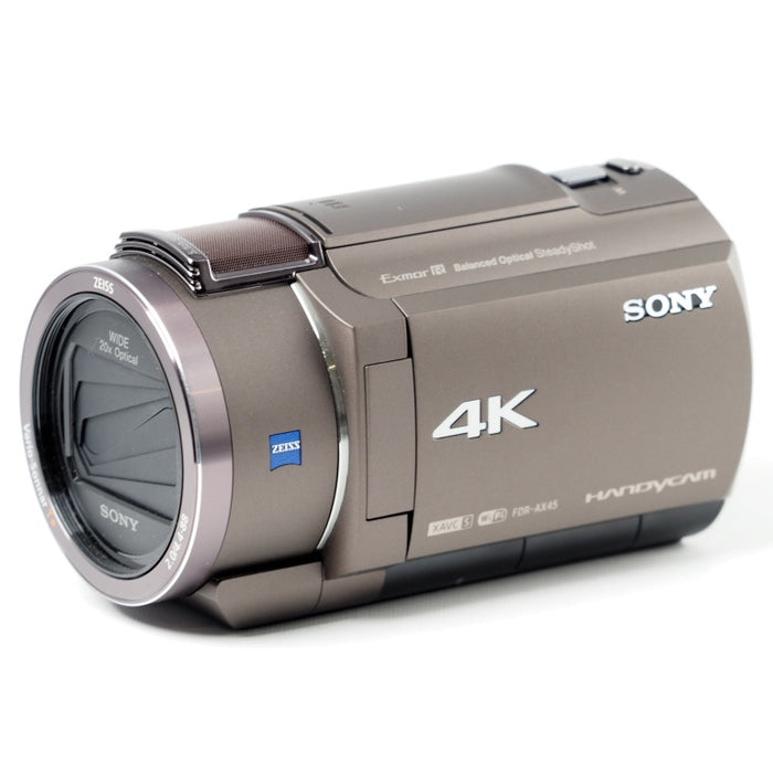 SONY Handycam FDR-AX45A ブロンズブラウン 4K ビデオカメラ 内蔵メモリー64GB 光学ズーム20倍 空間光学手ブレ補正 FDR-AX45A TI #14505