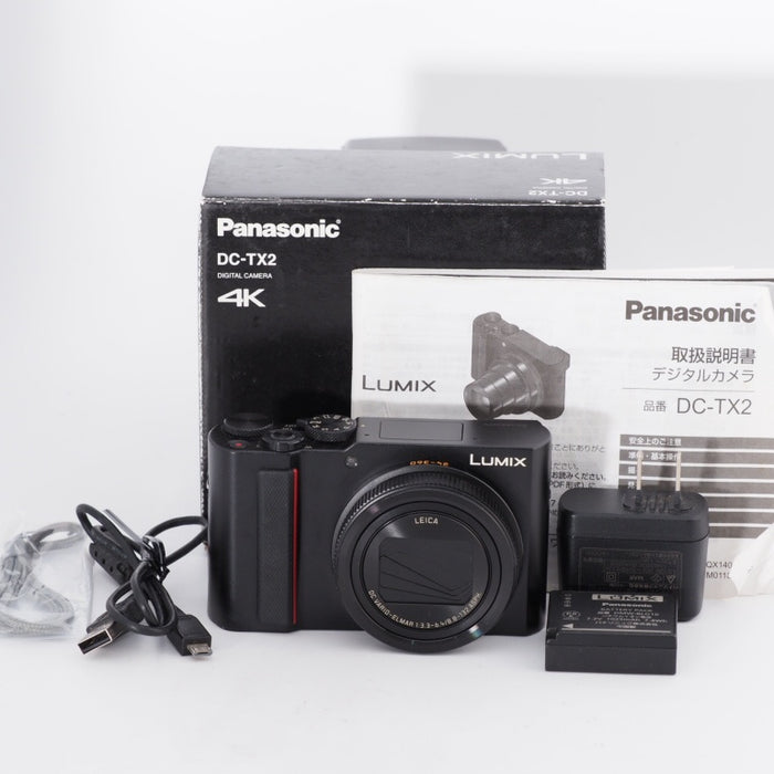 Panasonic パナソニック コンパクトデジタルカメラ ルミックス TX2 光学15倍 ブラック LUMIX DC-TX2-K #10775