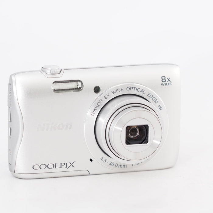 Nikon デジタルカメラ COOLPIX S3700 シルバー 光学8倍ズーム 2005万画素  ニコン S3700SL #13453