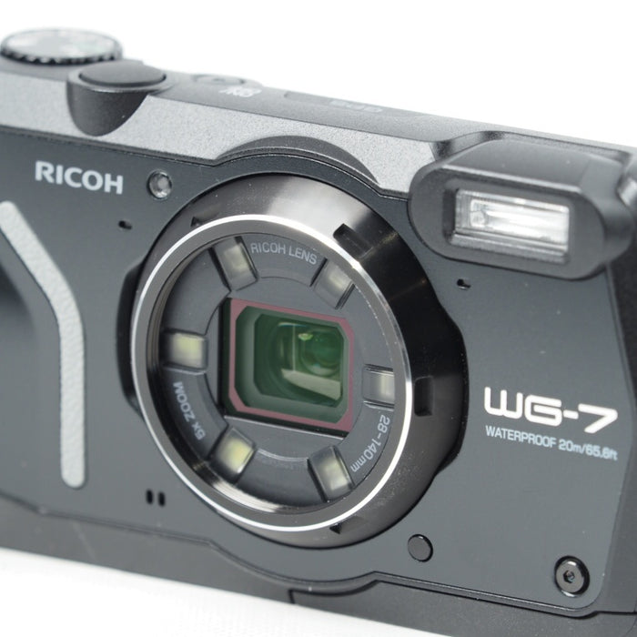 RICOH WG-7 ブラック リコー コンパクトデジタルカメラ 防水 防塵 WG7BK #14569