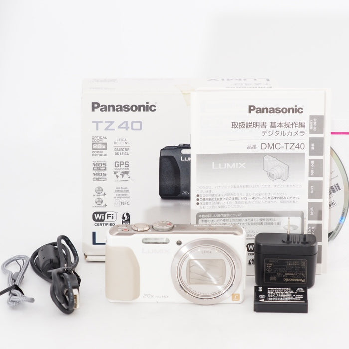 Panasonic パナソニック デジタルカメラ ルミックス TZ40 光学20倍 ホワイト DMC-TZ40-W #13185