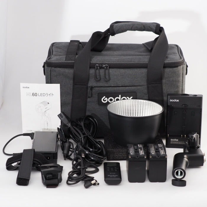 Godox ML60 手持ち式LEDビデオライト 60W 5600K 昼光バランス 撮影補助光 CRI96 TLCI97 #13134