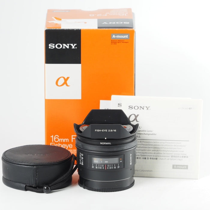 SONY ソニー 16mm F2.8 Fisheye SAL16F28 広角単焦点 魚眼レンズ ソニーAマウント #13773