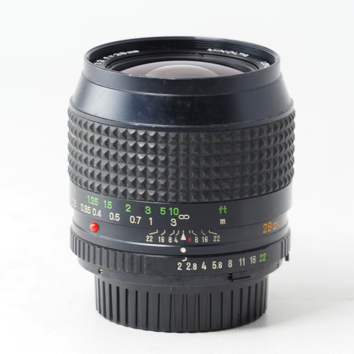 MINOLTA New MD 28mm F2 単焦点 広角レンズ MDマウント #15904
