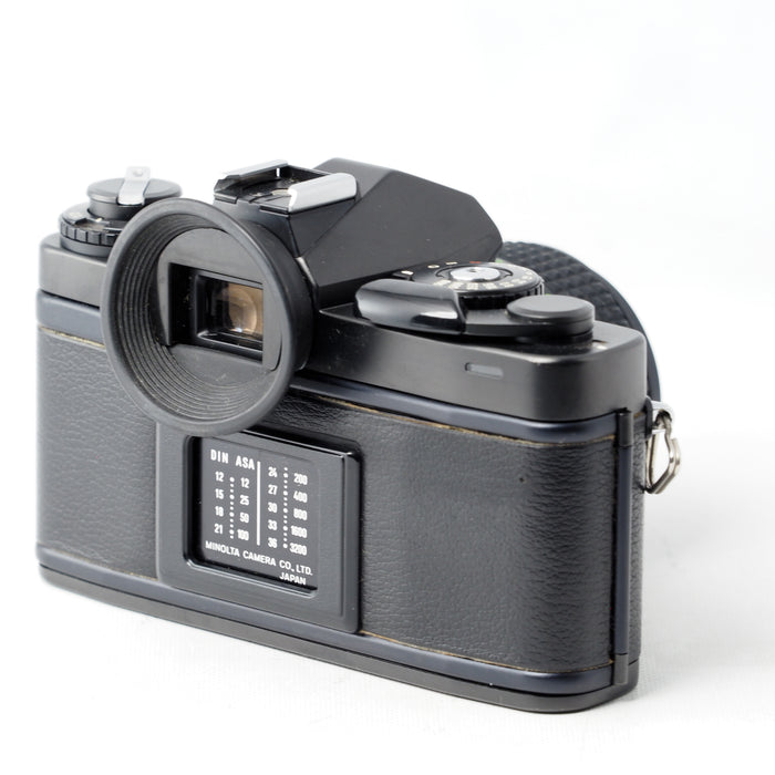 Minolta フィルム一眼レフ XD-S ブラック MD W.ROKKOR 28mm f2.8 レンズ #15883