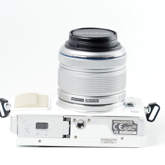 OLYMPUS オリンパス ミラーレス一眼 PEN mini E-PM2 レンズキット ホワイト E-PM2 LKIT WHT #14038
