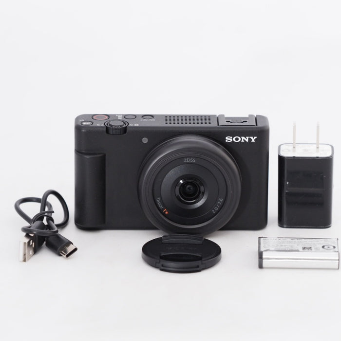 SONY ソニー VLOGCAM デジタルカメラ ZV-1F / 20mm F2.0 単焦点レンズ ブラック ZV1FB #12493