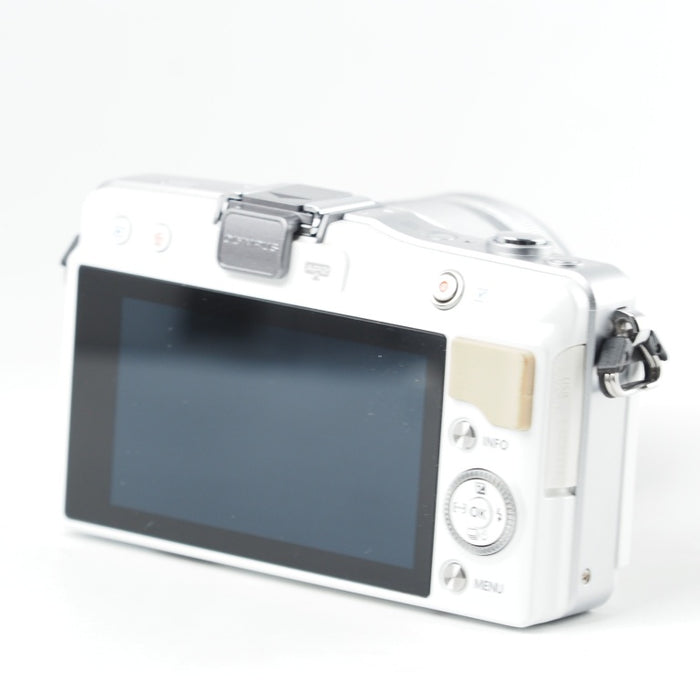 OLYMPUS オリンパス ミラーレス一眼 PEN mini E-PM2 レンズキット ホワイト E-PM2 LKIT WHT #14038