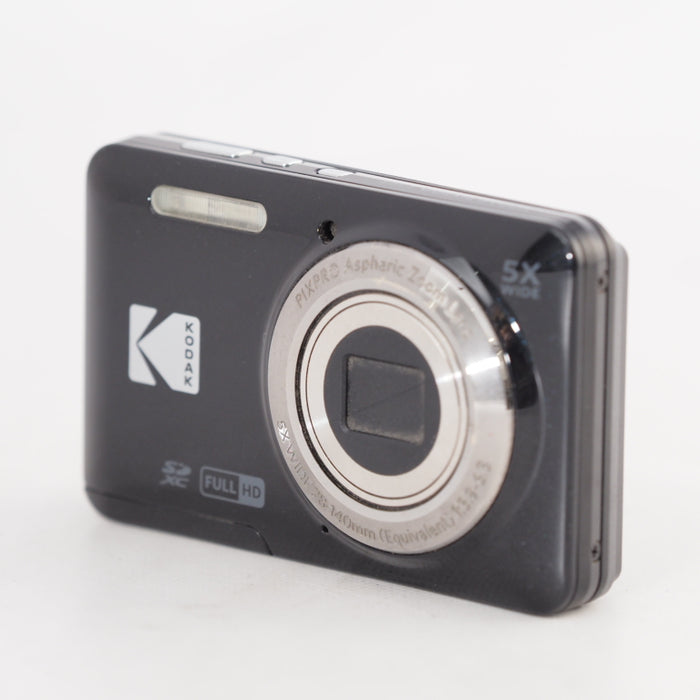 KODAK コダック PIXPRO FZ55-BK 16MP コンパクトデジタルカメラ 光学5倍ズーム 広角 28mm 2.7インチ液晶画面 ブラック #13503
