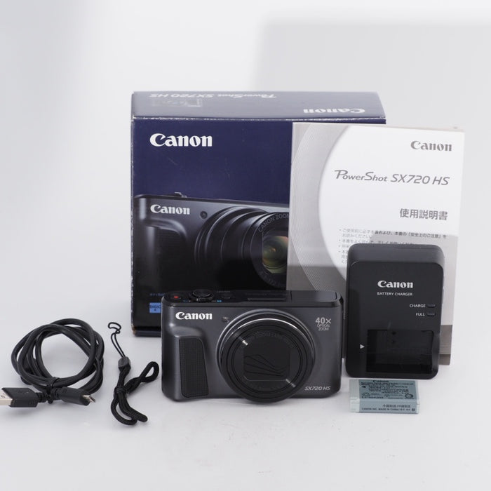 Canon キヤノン デジタルカメラ PowerShot SX720 HS ブラック 光学40倍ズーム PSSX720HSBK #11294