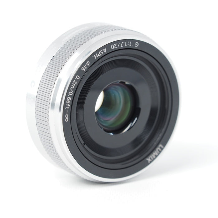 Panasonic LUMIX G 20mm/F1.7 II ASPH. シルバー H-H020A-S マイクロフォーサーズ #15427